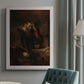 Classical religious portrait of Paul the Apostle by Rembrandt van Rijn in an {frame_style_descriptor} displayed in a neutral interior setting.