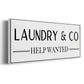 Help Wanted - Floater Framed Canvas Print