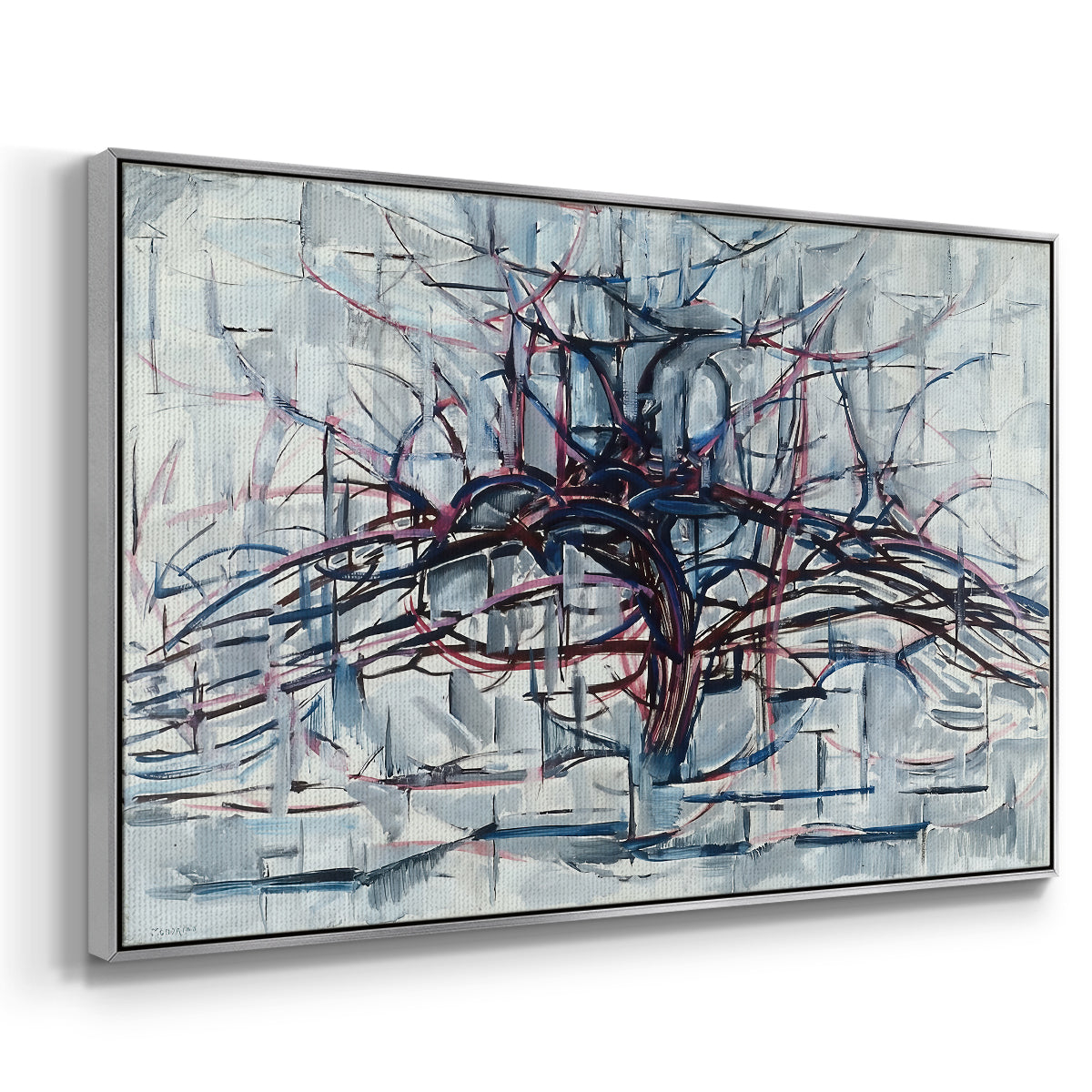 Horizontal Tree, 1912 - Floater Framed Canvas Print