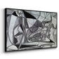Goat's Skull, Bottle and Candle, 1952 - Floater Framed Canvas Print