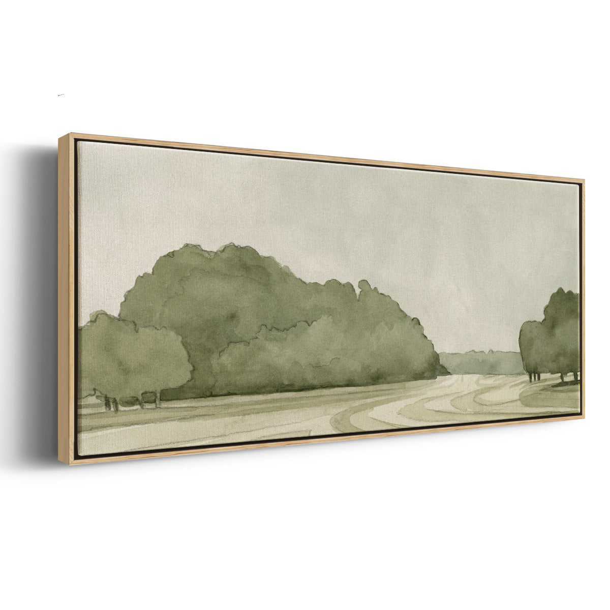 On Course I - Floater Framed Canvas Print