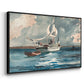 Sloop, Nassau, 1899 - Floater Framed Canvas Print