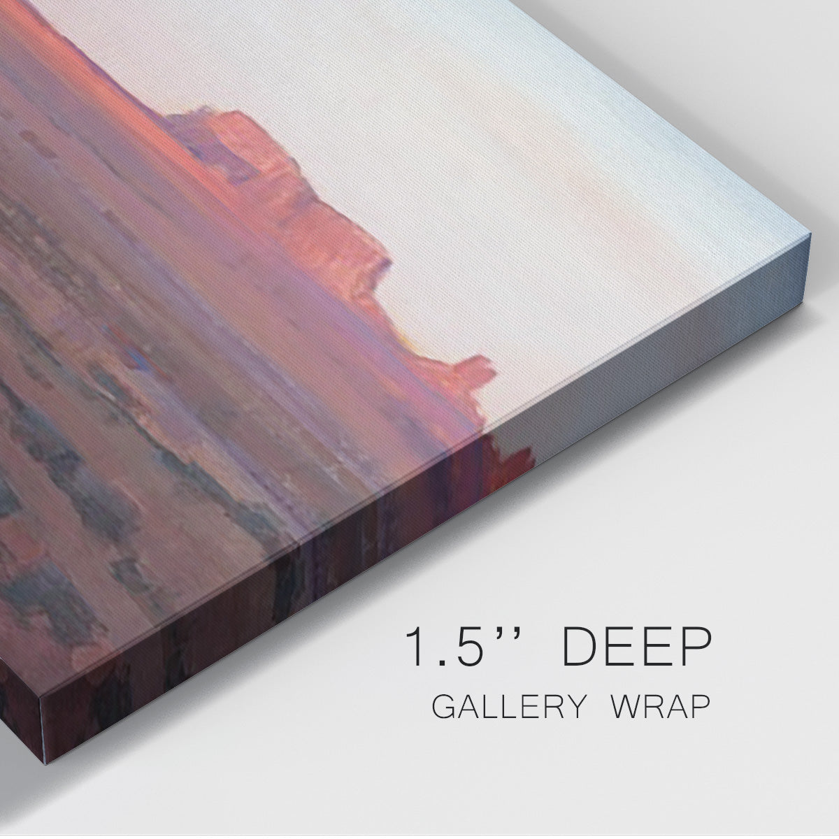 Red Rocks at Dusk I Premium Gallery Wrapped Canvas - Ready to Hang