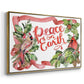 Cardinal Holly Christmas Collection A - Floater Framed Canvas Print