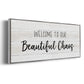 Beautiful Chaos - Floater Framed Canvas Print