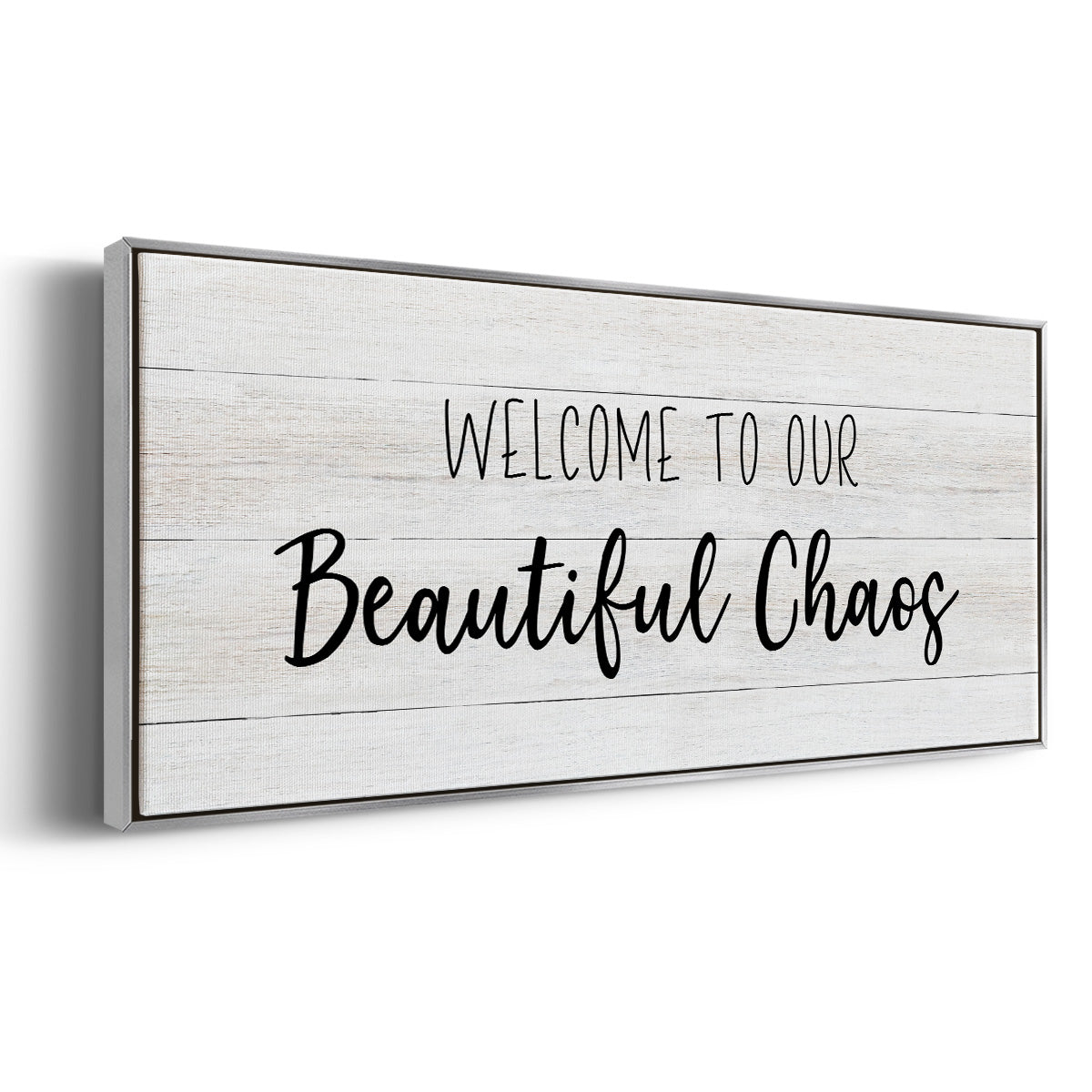Beautiful Chaos - Floater Framed Canvas Print
