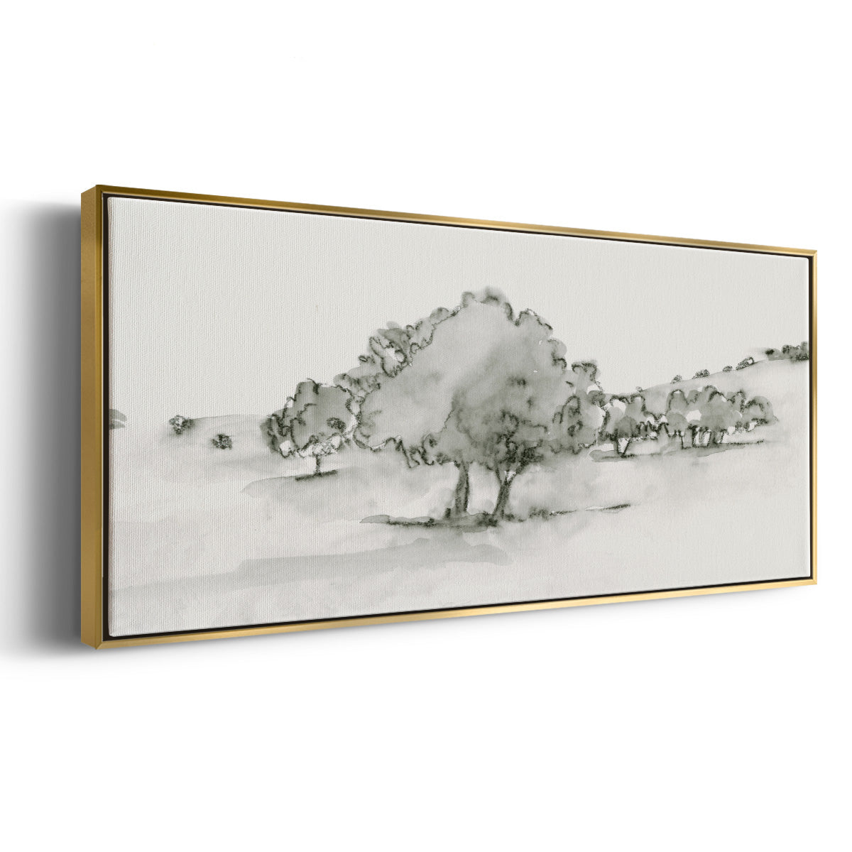 Scenic Scribble II - Floater Framed Canvas Print