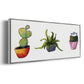 Vibing Succulents I - Floater Framed Canvas Print