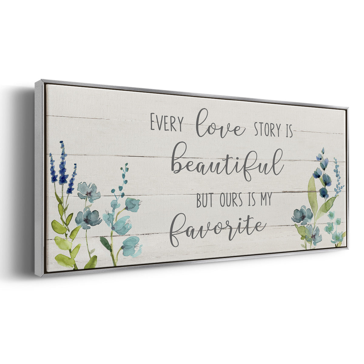 Love Story - Floater Framed Canvas Print