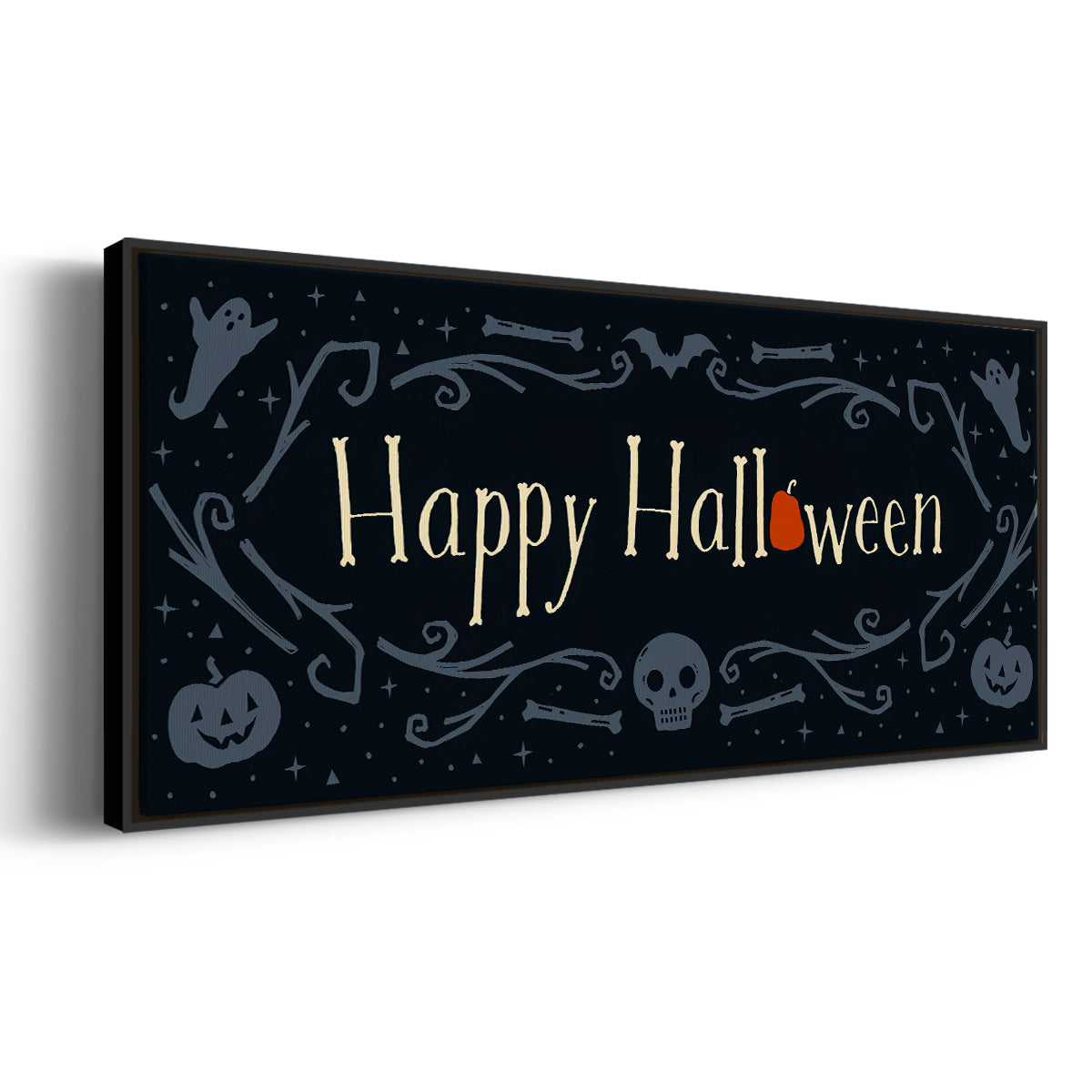Skeleton Crew Collection D - Floater Framed Canvas Print
