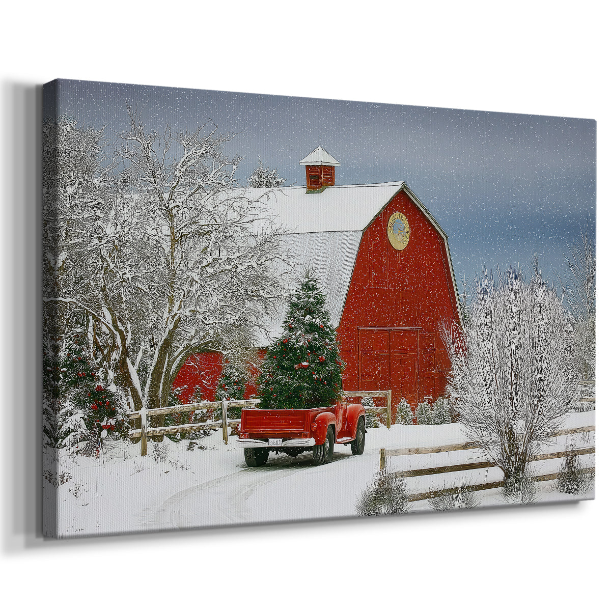 Dawn of Chalk Sleigh - Canvas Art Print