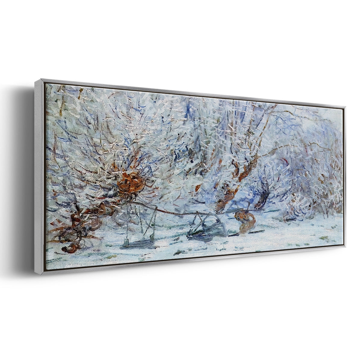 The Frost, 1885 - Floater Framed Canvas Print
