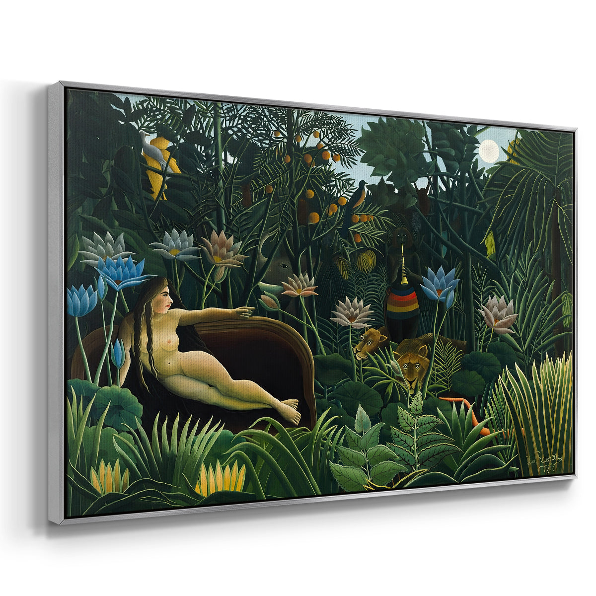 The Dream (Le Rêve), 1910 - Floater Framed Canvas Print