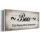 Beer Happy Hour - Floater Framed Canvas Print