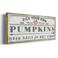 Pumpkin Patch I - Floater Framed Canvas Print