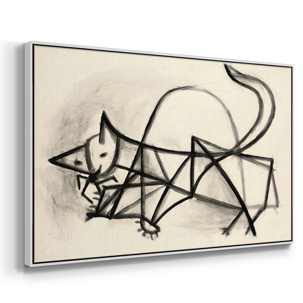 Study of a Cat (Étude de chat), 1946 - Floater Framed Canvas Print