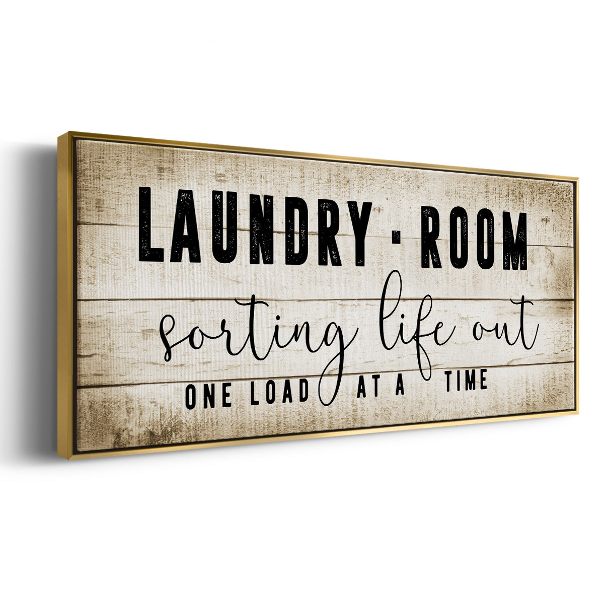 Laundry Room - Floater Framed Canvas Print