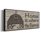 Home & Farm III - Floater Framed Canvas Print