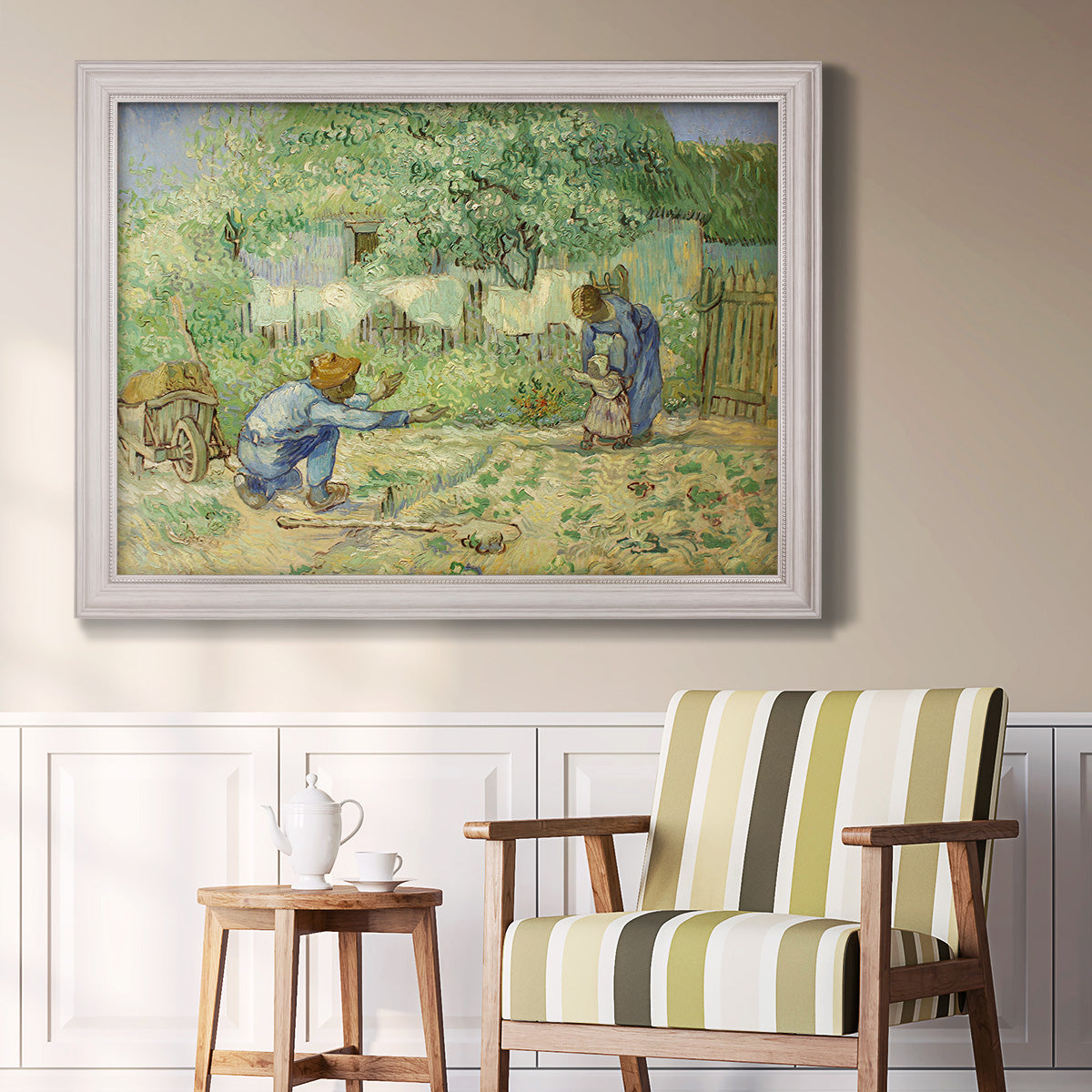 First Steps - Ornate Framed Canvas Print