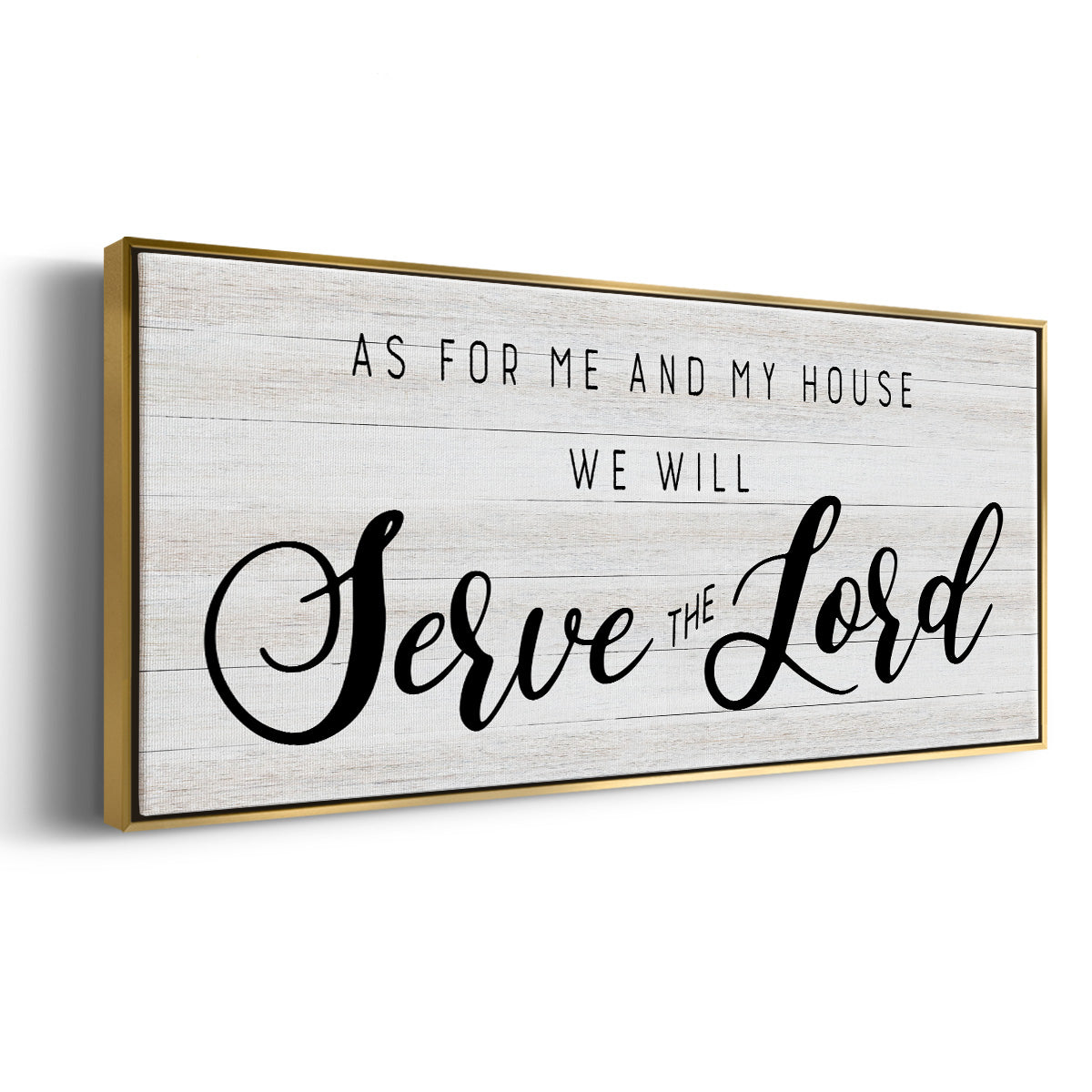 Serve the Lord - Floater Framed Canvas Print