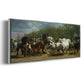 The Horse Fair - Floater Framed Canvas Print