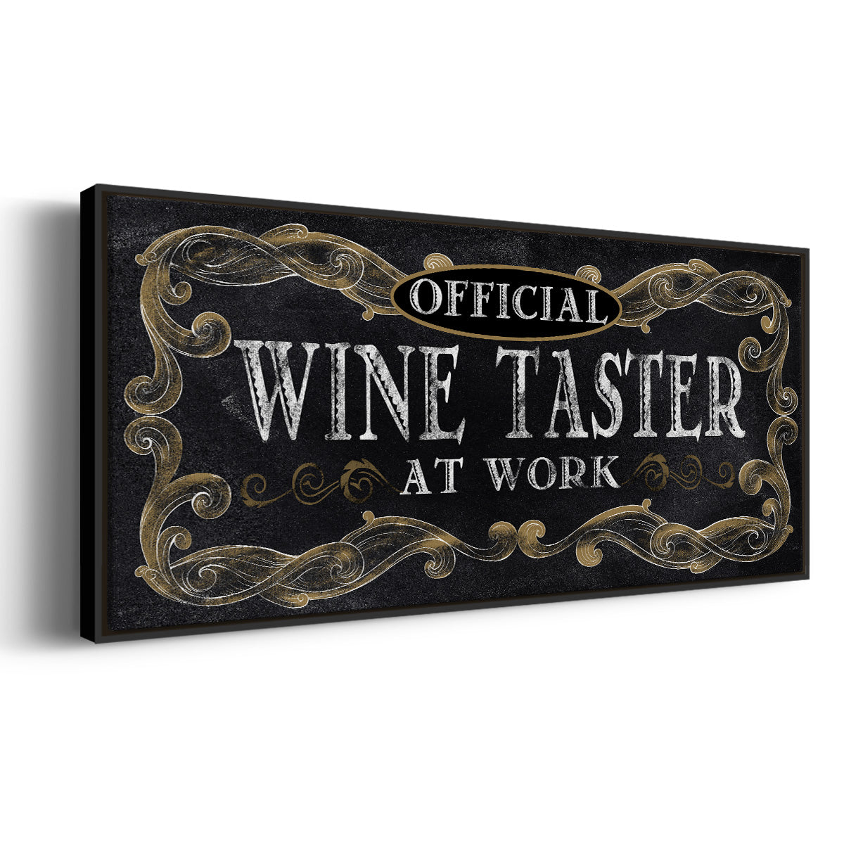 Wine Taster - Floater Framed Canvas Print