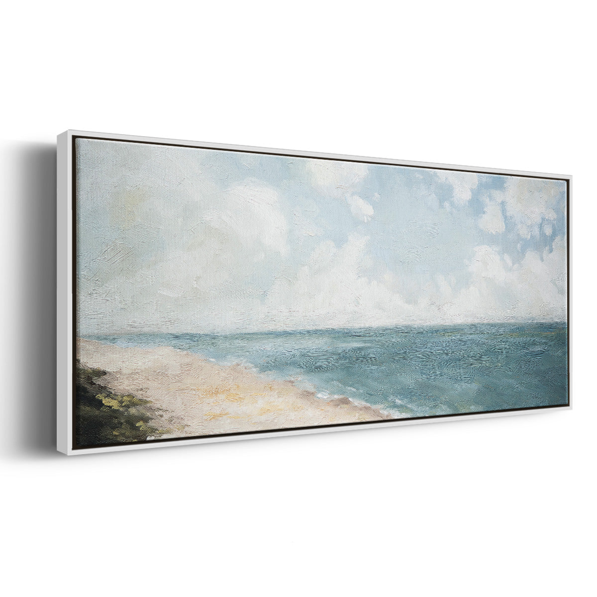 Beach View - Floater Framed Canvas Print
