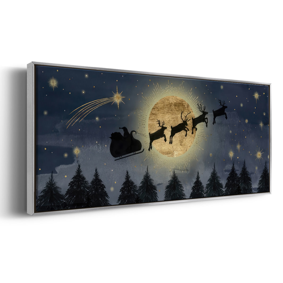 Celestial Christmas Collection D - Floater Framed Canvas Print