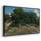 Fontainebleau: Oak Trees at Bas-Bréau, c. 1830-1835 - Floater Framed Canvas Print