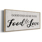 Food and Love - Floater Framed Canvas Print