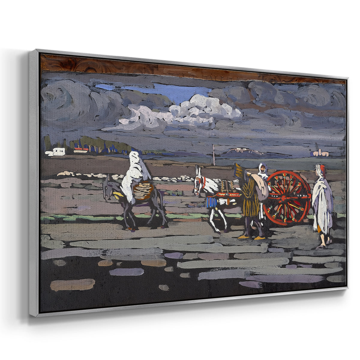 Country Road (Landstrasse), 1905 - Floater Framed Canvas Print