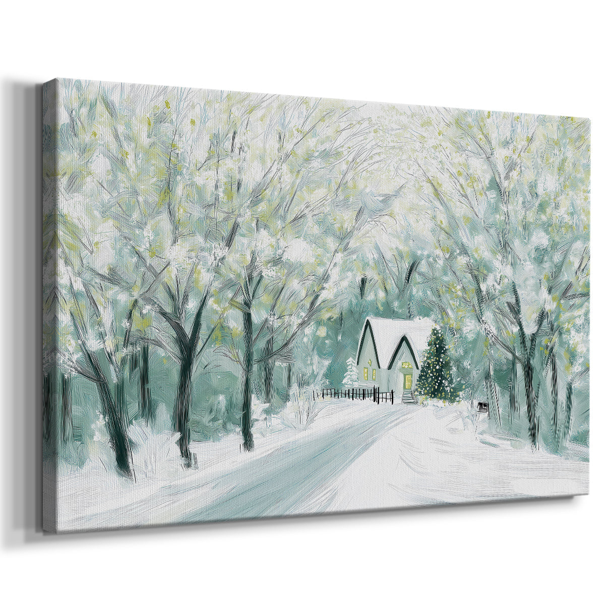 Eve of Snowwhite Midwinter - Canvas Art Print