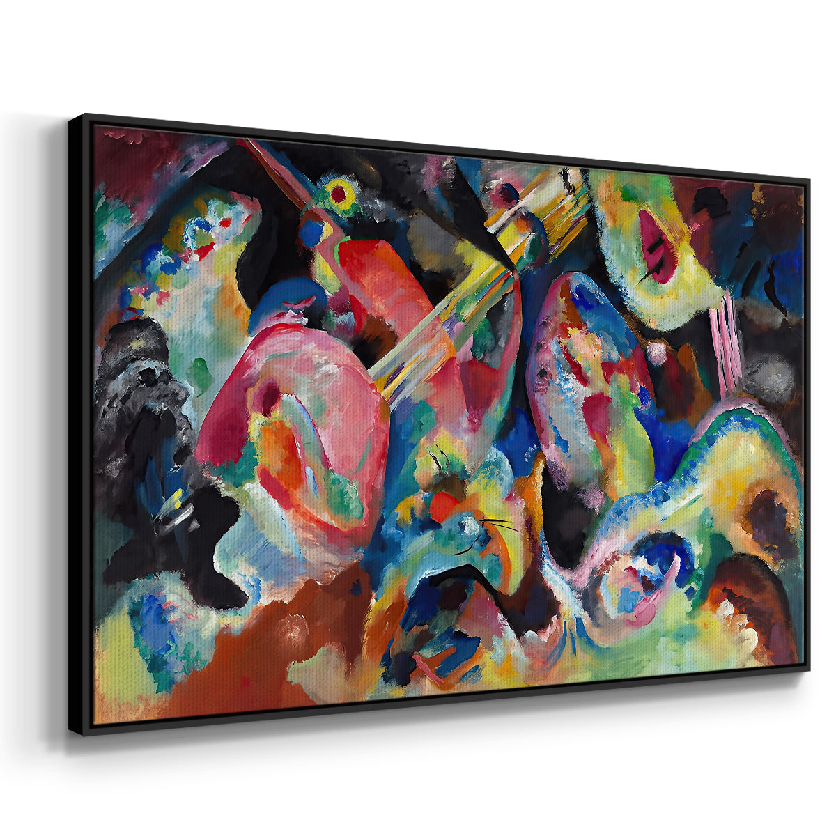Improvisation. Deluge, 1913 - Floater Framed Canvas Print