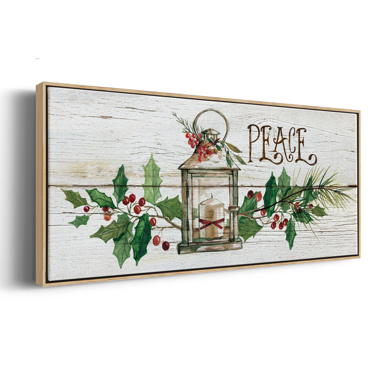 Rustic Peace - Floater Framed Canvas Print