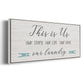 Us and Our Laundry - Floater Framed Canvas Print
