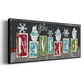 Navidad Blocks - Floater Framed Canvas Print