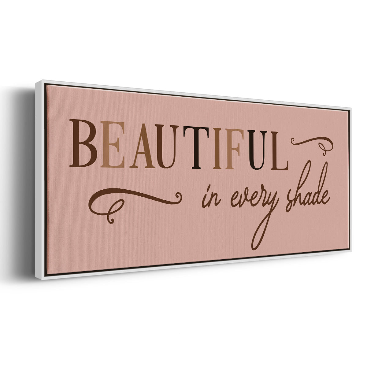 Every Shade - Floater Framed Canvas Print