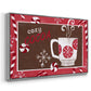 Cozy Cocoa Christmas Collection A - Framed Gallery Wrapped Canvas in Floating Frame