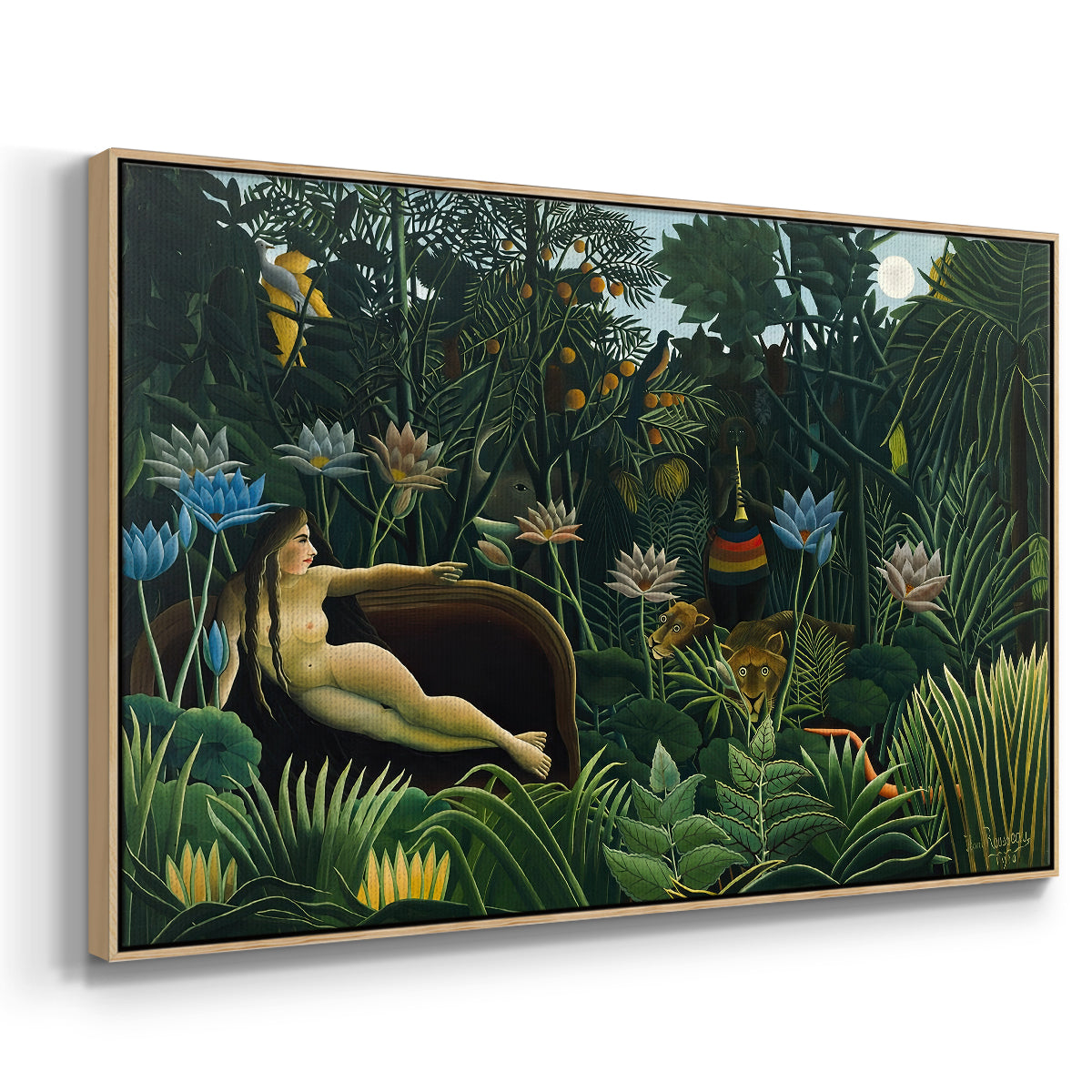 The Dream (Le Rêve), 1910 - Floater Framed Canvas Print