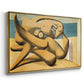 Figures at the Seaside (The Kiss), 1931 - Floater Framed Canvas Print