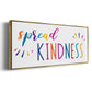 Rainbow Kindness - Floater Framed Canvas Print