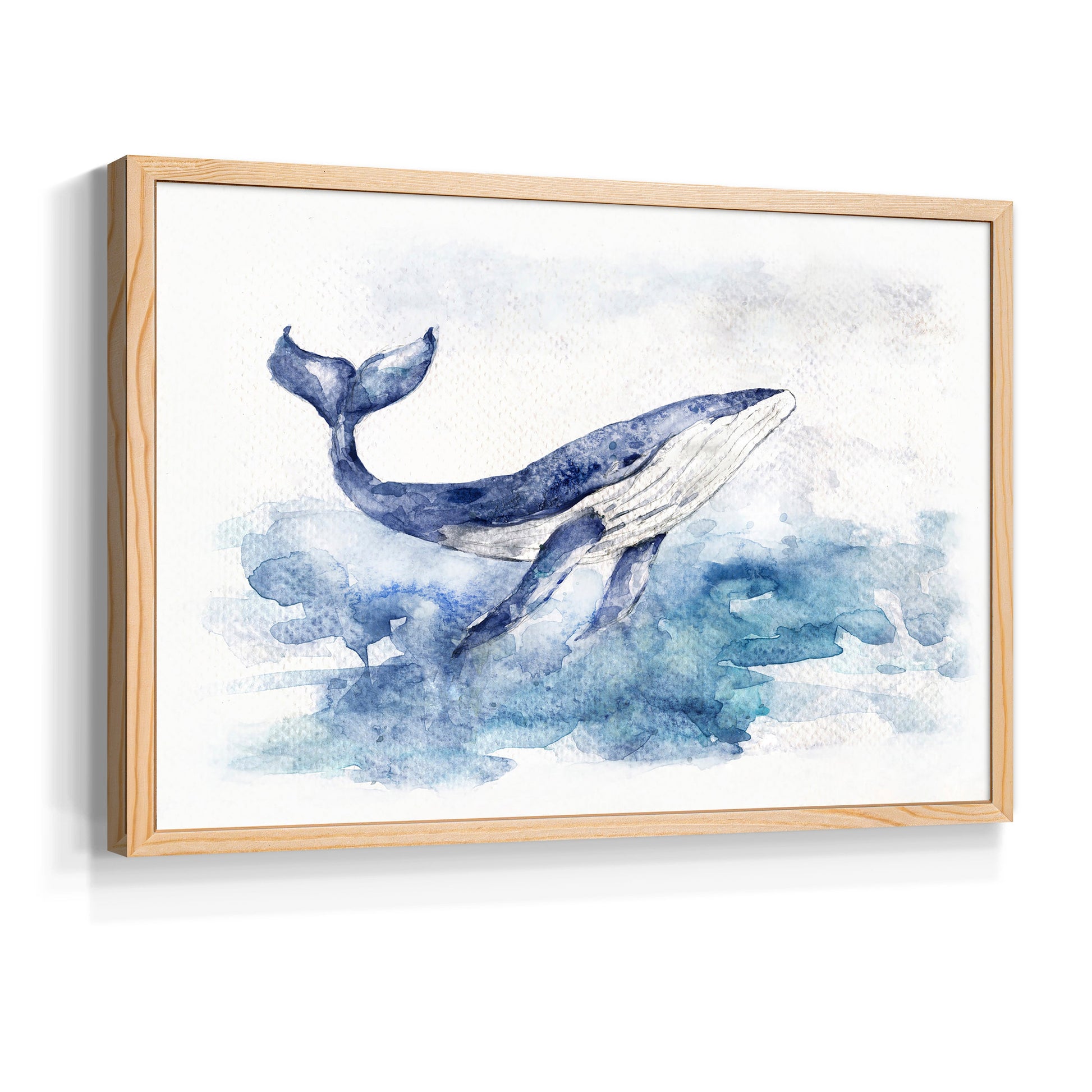 45573,whale,ocean,watercolor,painting,marine life,art,nature,blue,aquatic,surfacing,tranquil,wildlife,sea,animal,creative,illustration,water,beauty,environment,serene,ocean waves,natural habitat,fluke,graceful,peaceful,splash,oceanic,underwater,movement,glassy water,coastal,wild,ocean view,marine environment,fine art,tranquility,blue tones,fluid,Re-stickable,Nautical & Beach