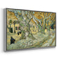 The Large Plane Trees (Road Menders at Saint-Rémy), 1889 - Floater Framed Canvas Print
