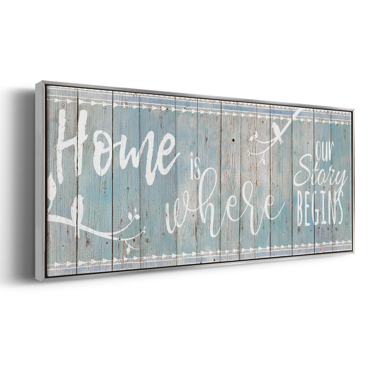 Home Story - Floater Framed Canvas Print