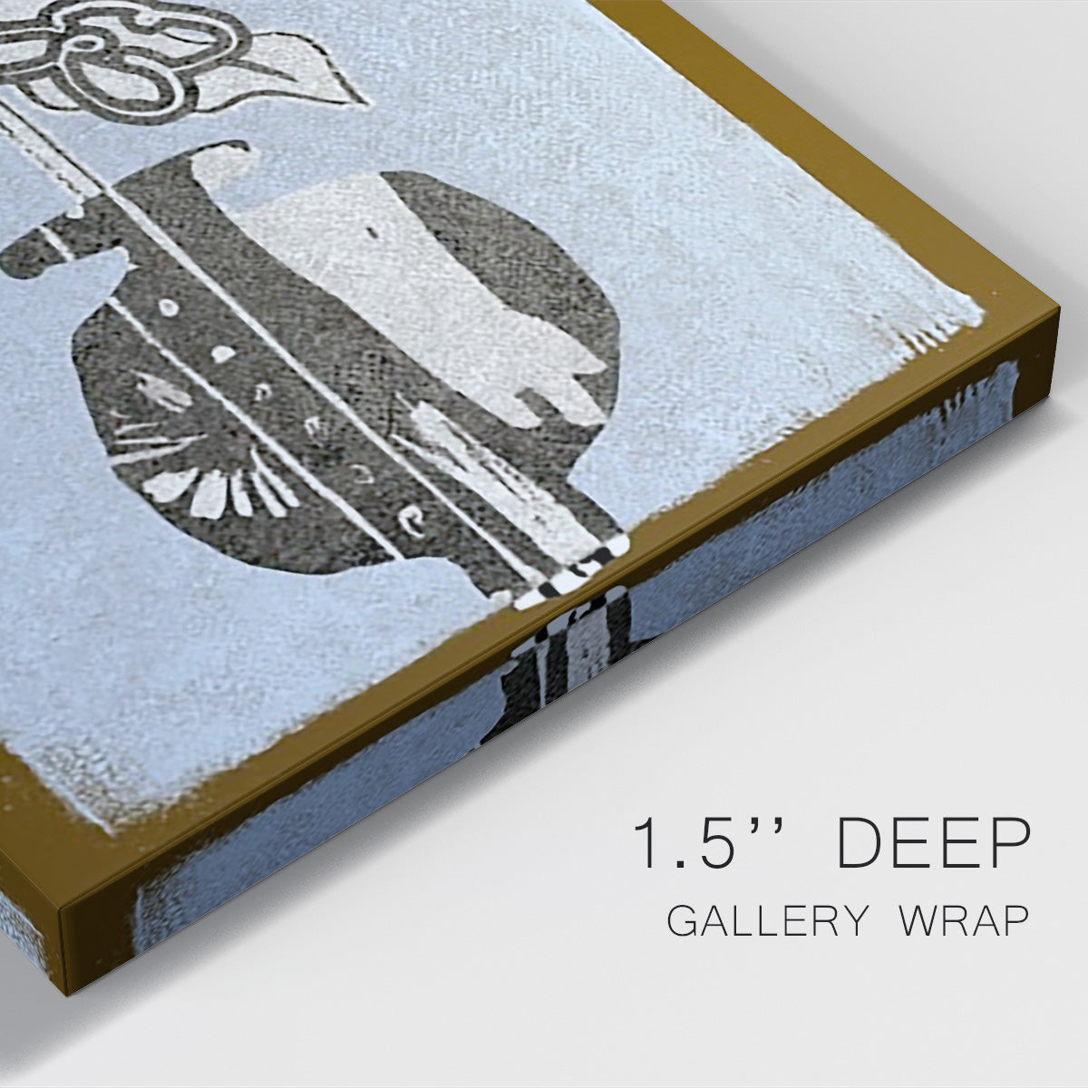 Graphic Flowers in Vase IV - Canvas Art Print