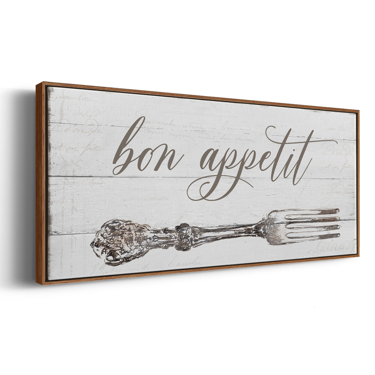 Bon Appetit - Floater Framed Canvas Print