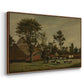 Farmhouse, c. 1865-1875 - Floater Framed Canvas Print