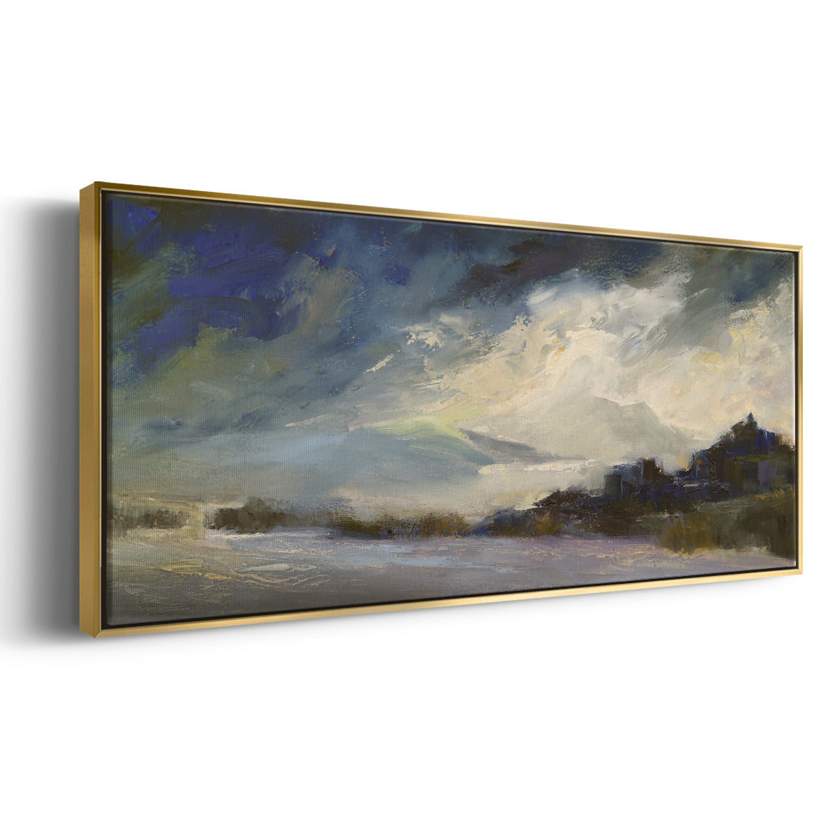 Seaside Sanctuary - Floater Framed Canvas Print