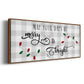 Buffalo Check Merry - Floater Framed Canvas Print