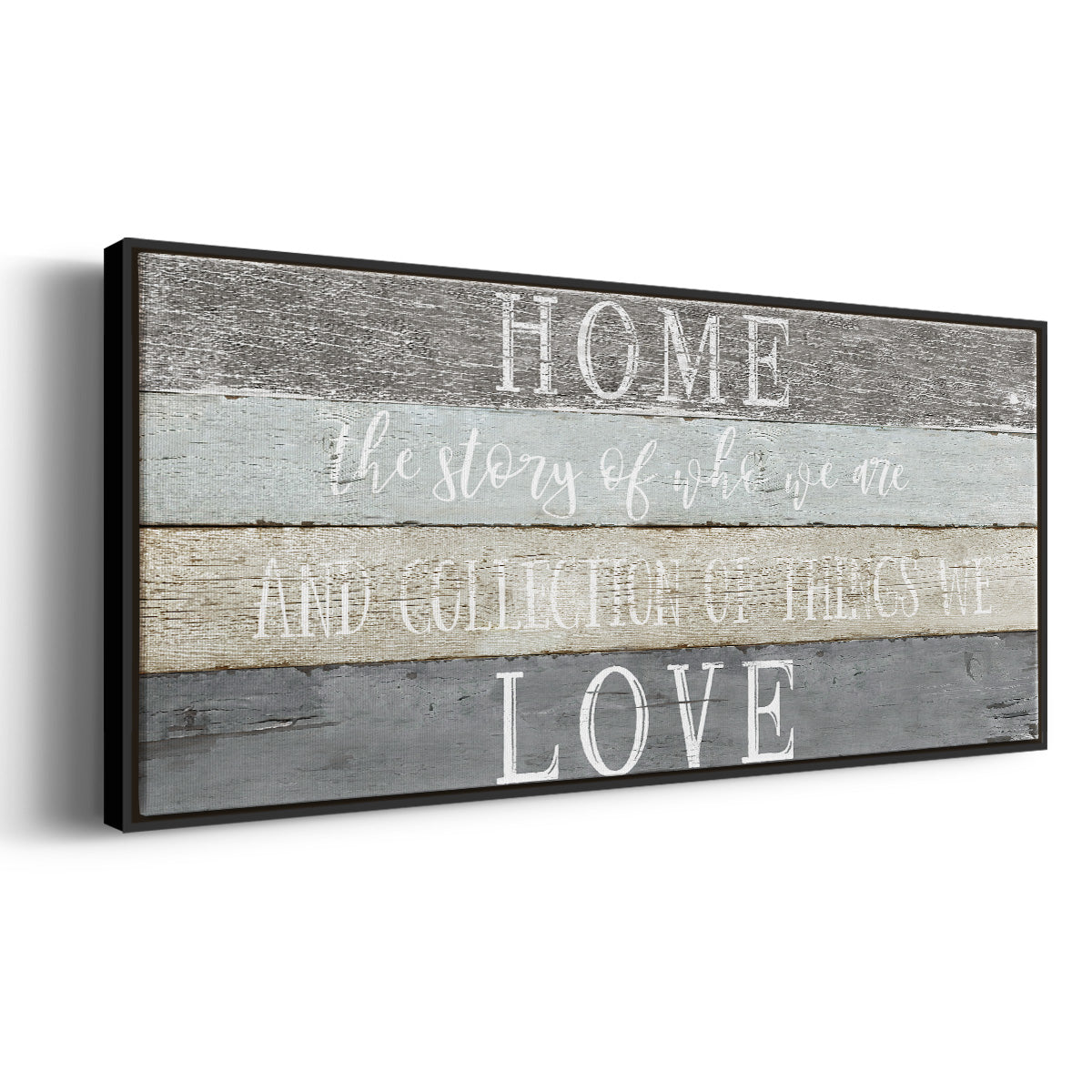 Home Love - Floater Framed Canvas Print